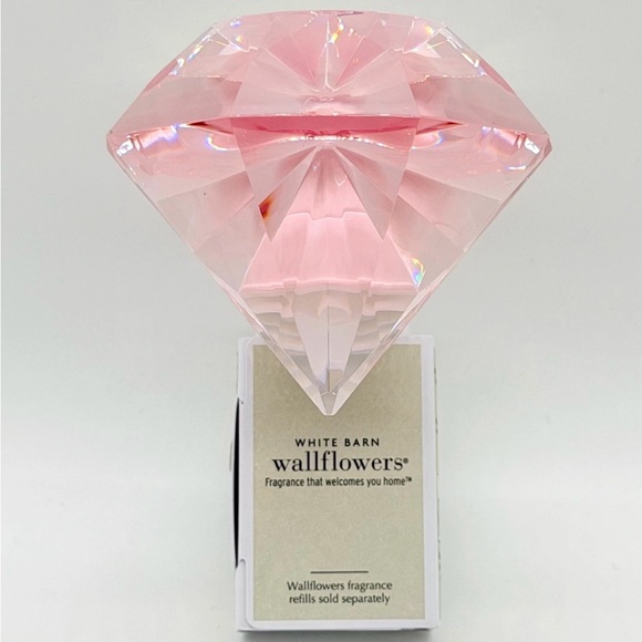 Bath & Body Works Other - Bath & Body Works 2025 2026 Pink Diamond Wallflowers White Barn Plug In New OS